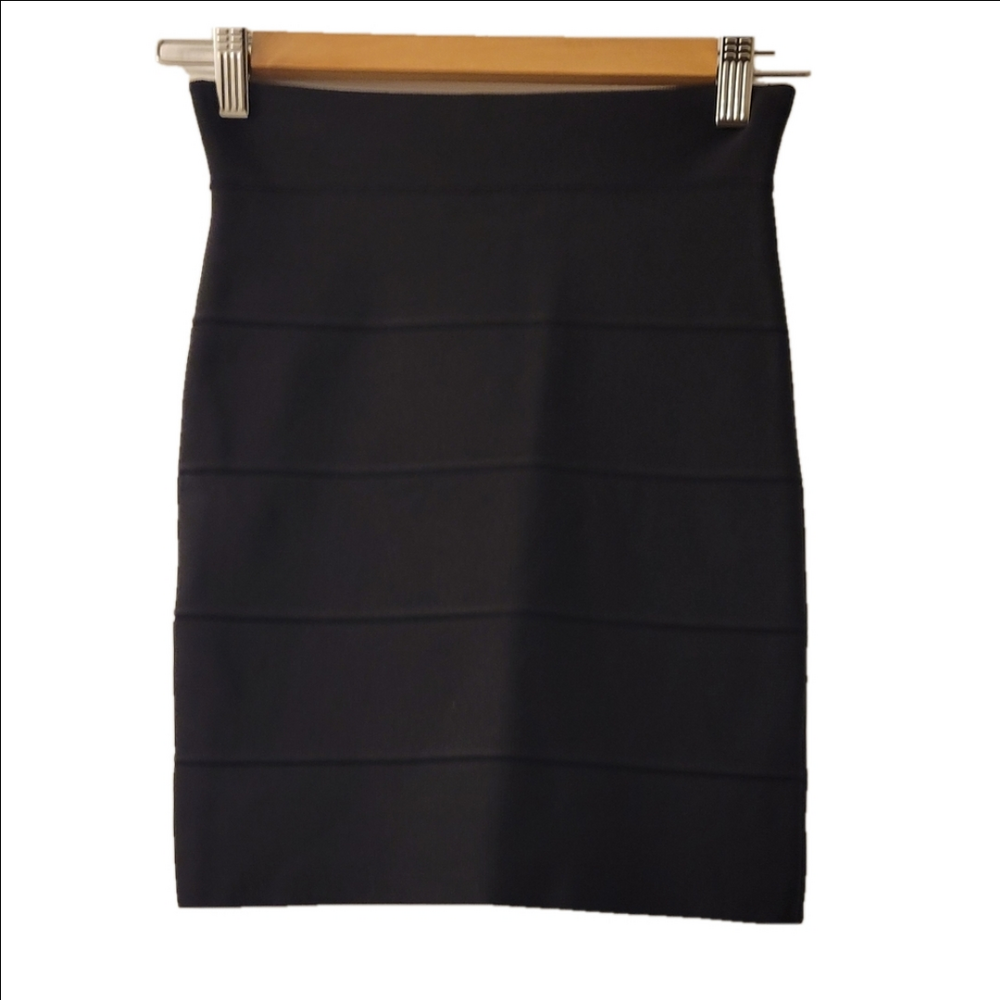 Bcbg Bodycon Black Skirt